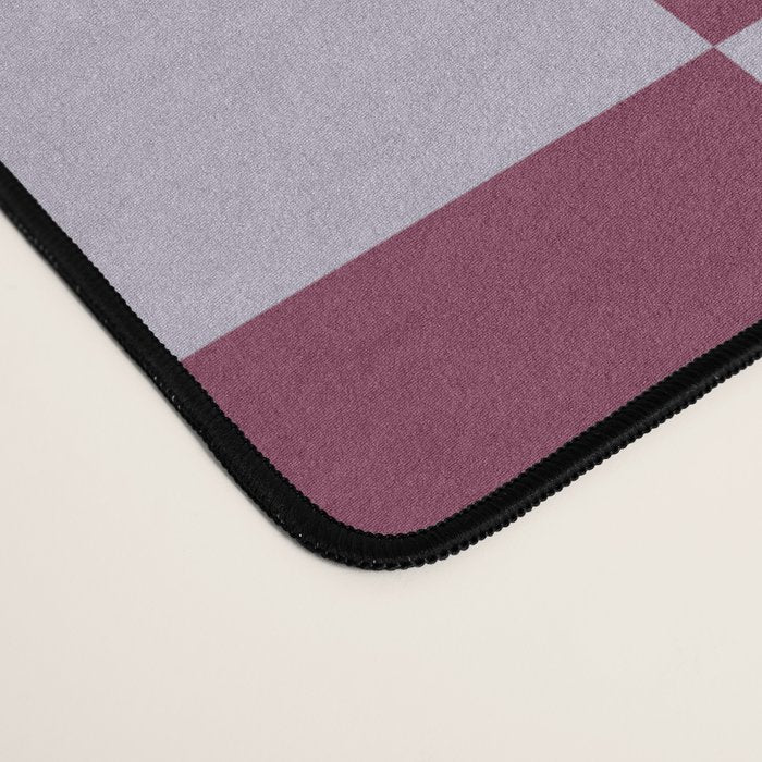 Ripe Berry x Powdered Lavender Mixed Checker Desk Mat Gallery Image 4