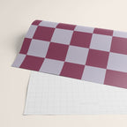 Ripe Berry x Powdered Lavender Mixed Checker Wrapping Paper Gallery Image 2
