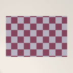 Ripe Berry x Powdered Lavender Mixed Checker Welcome Mat Gallery Image 1