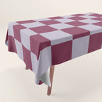 Ripe Berry x Powdered Lavender Mixed Checker Tablecloth Gallery Image 1