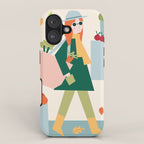 Girl at the farmers market iPhone Case Gallery Image 1