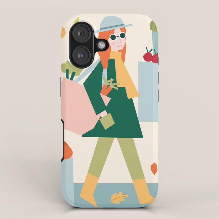 Girl at the farmers market iPhone Case Gallery Image 1