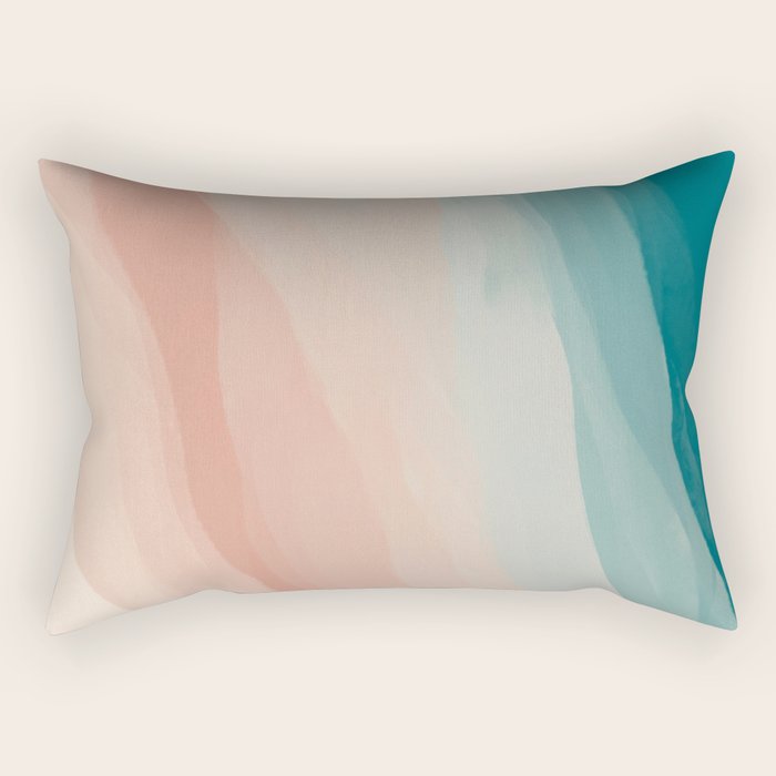 An Abstract Beach Walk Along The Shore Rectangular Pillow Gallery Image 1