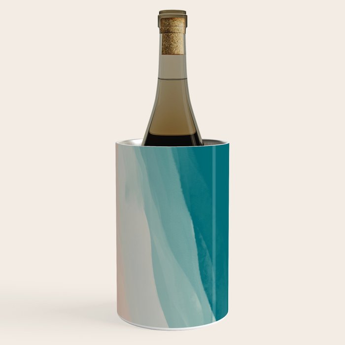 An Abstract Beach Walk Along The Shore Wine Chiller Gallery Image 3