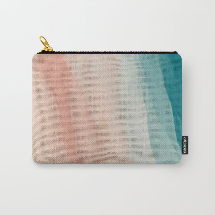 An Abstract Beach Walk Along The Shore Carry All Pouch Gallery Image 1