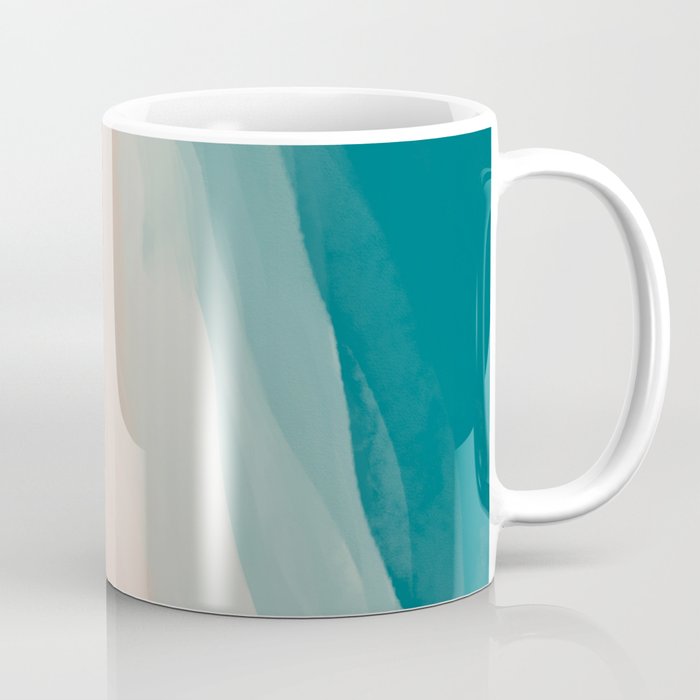 An Abstract Beach Walk Along The Shore Coffee Mug Gallery Image 1