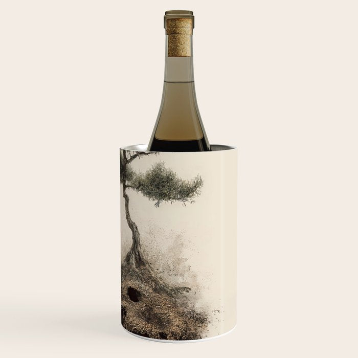 Wabi Sabi Wall Art Bird Painting Japanese Wall Art Minimalist Wall Art Japandi Print Japanese Poster Wine Chiller Gallery Image 3