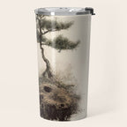Wabi Sabi Wall Art Bird Painting Japanese Wall Art Minimalist Wall Art Japandi Print Japanese Poster Travel Mug Gallery Image 2