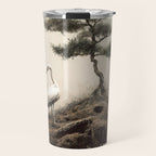 Wabi Sabi Wall Art Bird Painting Japanese Wall Art Minimalist Wall Art Japandi Print Japanese Poster Travel Mug Gallery Image 1