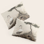 Wabi Sabi Wall Art Bird Painting Japanese Wall Art Minimalist Wall Art Japandi Print Japanese Poster Pillow Sham Gallery Image 3