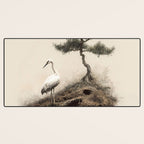 Wabi Sabi Wall Art Bird Painting Japanese Wall Art Minimalist Wall Art Japandi Print Japanese Poster Desk Mat Gallery Image 3