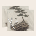 Wabi Sabi Wall Art Bird Painting Japanese Wall Art Minimalist Wall Art Japandi Print Japanese Poster Placemat Gallery Image 1