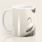 Wabi Sabi Wall Art Bird Painting Japanese Wall Art Minimalist Wall Art Japandi Print Japanese Poster Coffee Mug Gallery Image 3