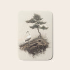 Wabi Sabi Wall Art Bird Painting Japanese Wall Art Minimalist Wall Art Japandi Print Japanese Poster Bath Mat Gallery Image 1