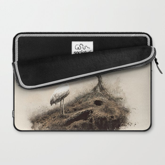 Wabi Sabi Wall Art Bird Painting Japanese Wall Art Minimalist Wall Art Japandi Print Japanese Poster Laptop Sleeve Gallery Image 2