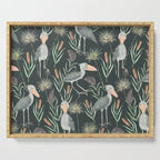 The Magnificent Shoebill Pattern Serving Tray Gallery Image 1