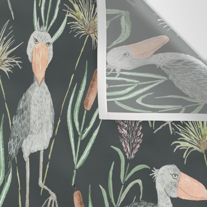 The Magnificent Shoebill Pattern Wall Tapestry Gallery Image 3