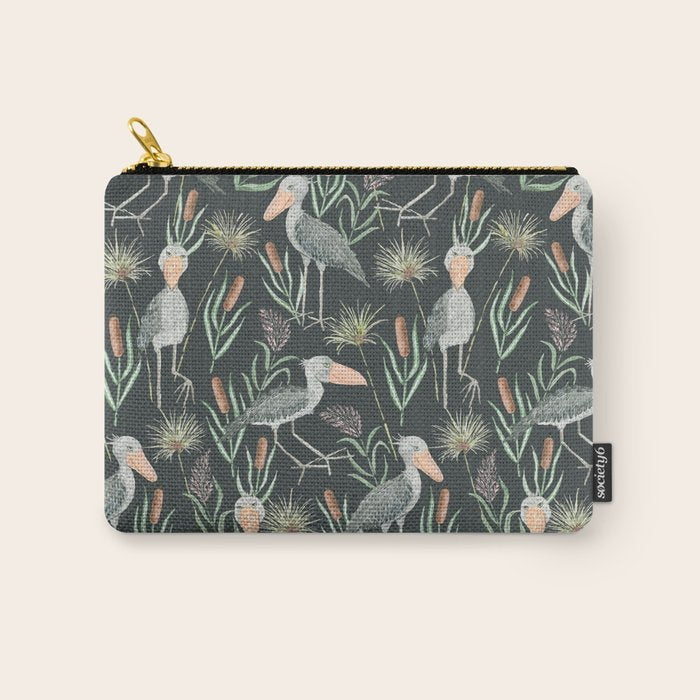 The Magnificent Shoebill Pattern Carry All Pouch Gallery Image 1