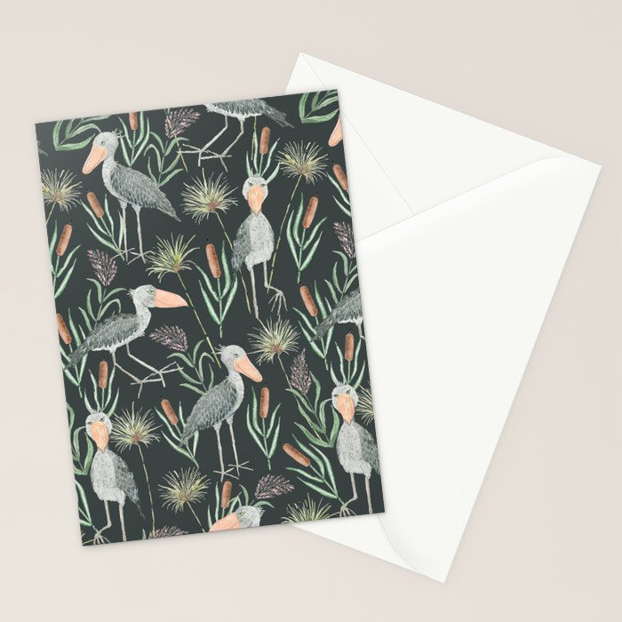 The Magnificent Shoebill Pattern Stationery Card Gallery Image 2