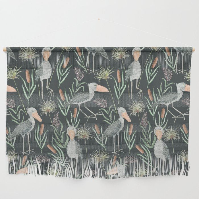 The Magnificent Shoebill Pattern Wall Hanging Gallery Image 1