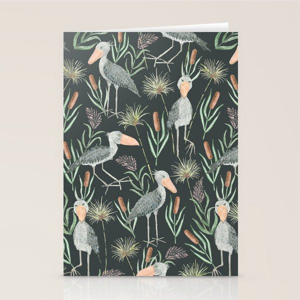 The Magnificent Shoebill Pattern Stationery Card Gallery Image 2
