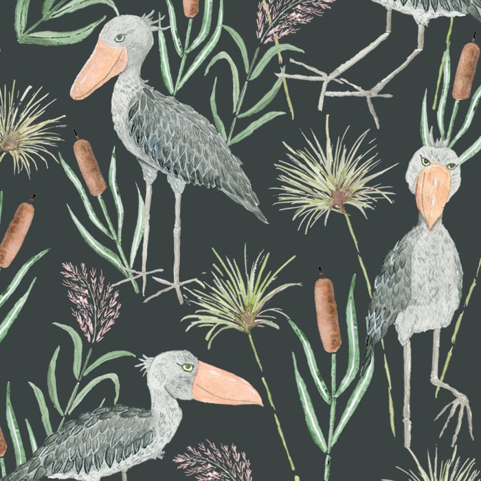 The Magnificent Shoebill Pattern Coffee Mug Gallery Image 2