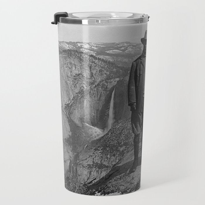 John Muir Teddy Roosevelt Yosemite National Park Travel Mug Gallery Image 3