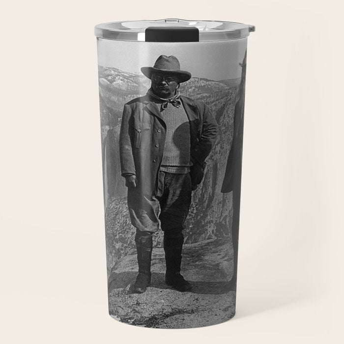 John Muir Teddy Roosevelt Yosemite National Park Travel Mug Gallery Image 1