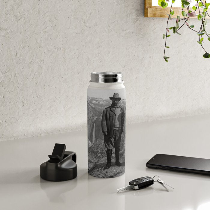 John Muir Teddy Roosevelt Yosemite National Park Water Bottle Gallery Image 4