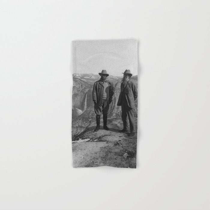 John Muir Teddy Roosevelt Yosemite National Park Towels Gallery Image 1