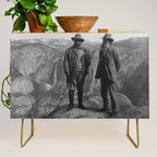 John Muir Teddy Roosevelt Yosemite National Park Credenza Gallery Image 1