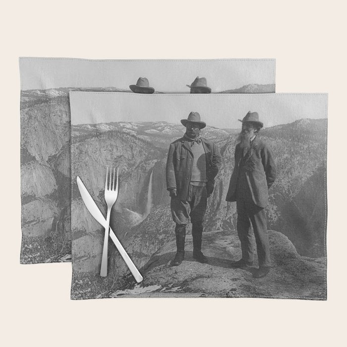 John Muir Teddy Roosevelt Yosemite National Park Placemat Gallery Image 1