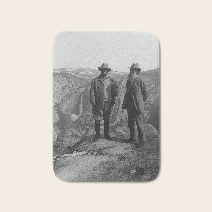 John Muir Teddy Roosevelt Yosemite National Park Bath Mat Gallery Image 1