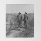 John Muir Teddy Roosevelt Yosemite National Park Throw Blanket Gallery Image 2