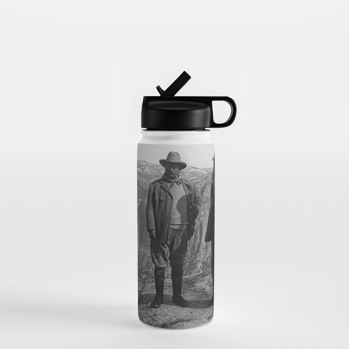 John Muir Teddy Roosevelt Yosemite National Park Water Bottle Gallery Image 1