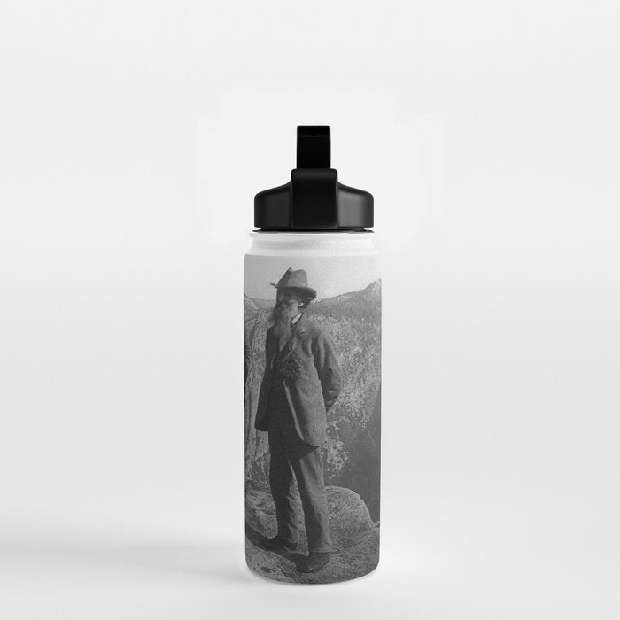 John Muir Teddy Roosevelt Yosemite National Park Water Bottle Gallery Image 2