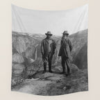 John Muir Teddy Roosevelt Yosemite National Park Wall Tapestry Gallery Image 4