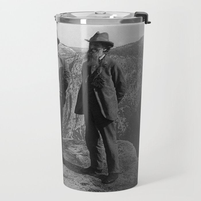 John Muir Teddy Roosevelt Yosemite National Park Travel Mug Gallery Image 2