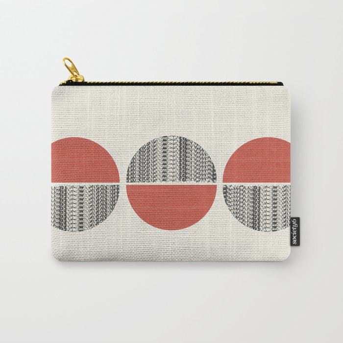Minimalist circles Carry All Pouch Gallery Image 1