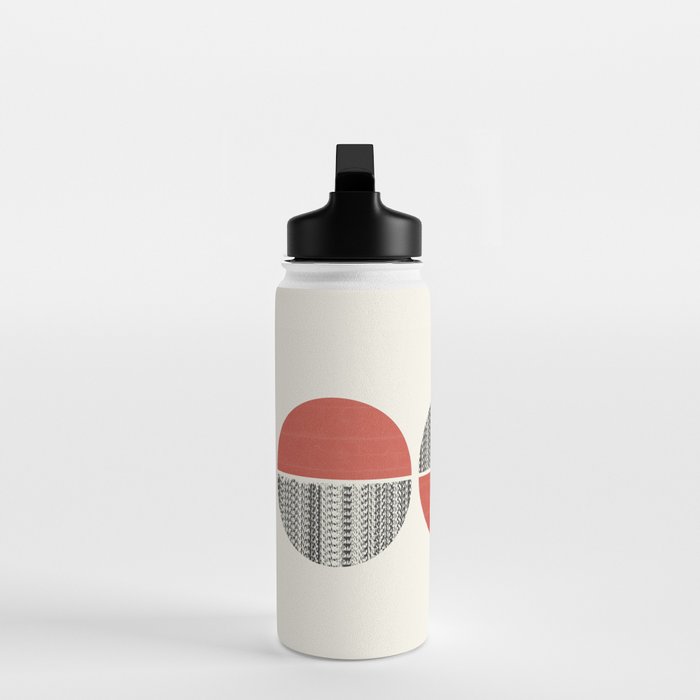 Minimalist circles Water Bottle Gallery Image 3