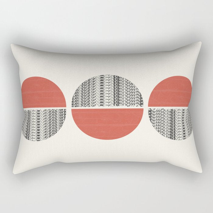 Minimalist circles Rectangular Pillow Gallery Image 2