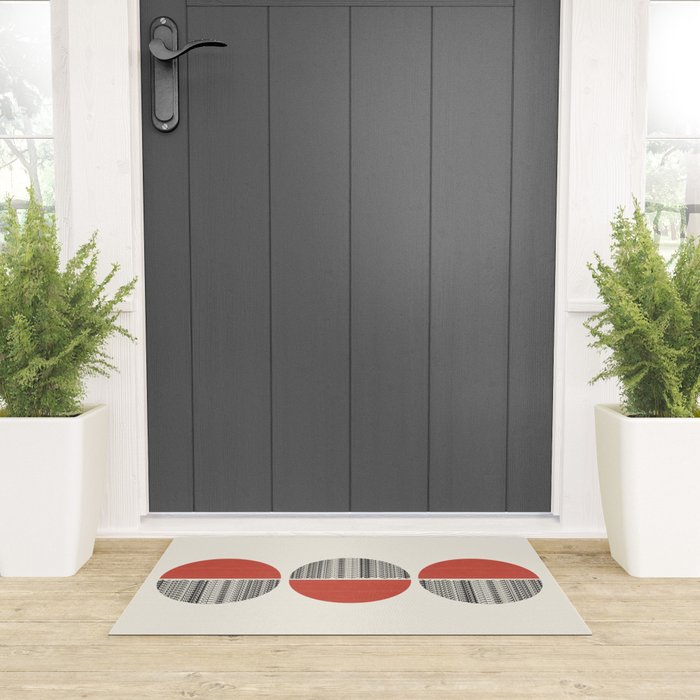 Minimalist circles Welcome Mat Gallery Image 3