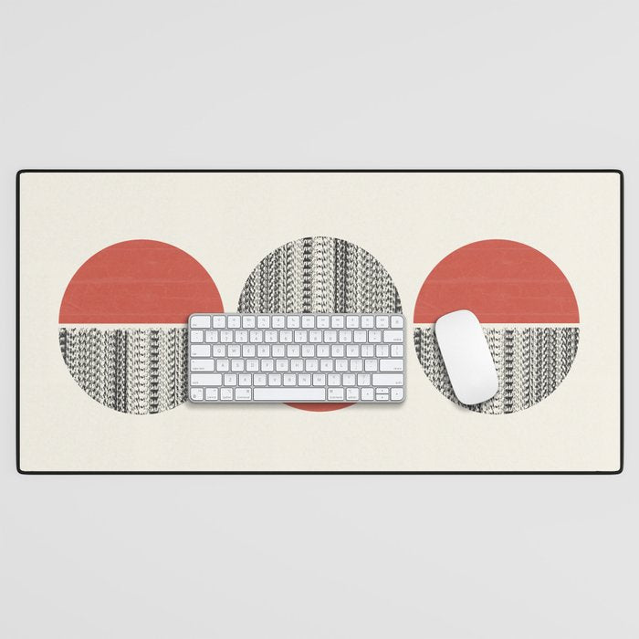 Minimalist circles Desk Mat Gallery Image 1