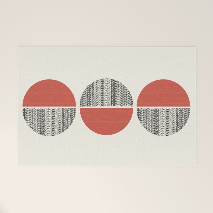 Minimalist circles Welcome Mat Gallery Image 1