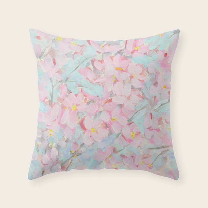 Cherry Blossom Delight Throw Pillow Gallery Image 6