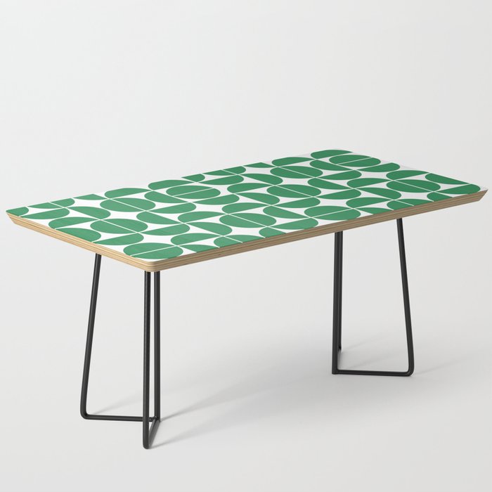 Mid Century Modern Geometric 04 Green Coffee Table Gallery Image 1