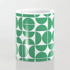 Mid Century Modern Geometric 04 Green Coffee Mug Gallery Image 4