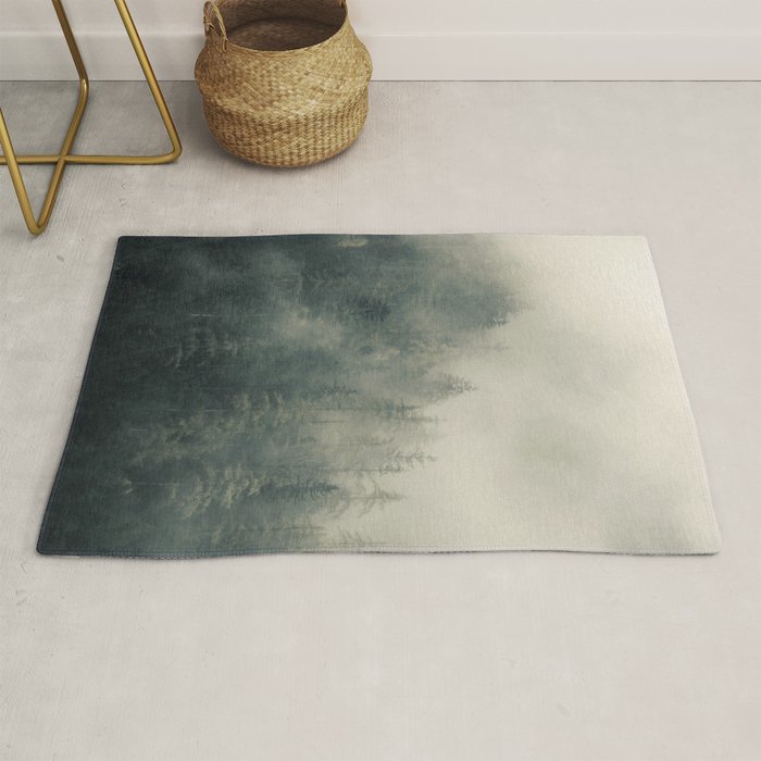 Misty Pine Forest 2 Rug Gallery Image 1