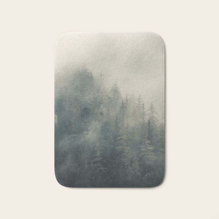 Misty Pine Forest 2 Bath Mat Gallery Image 1