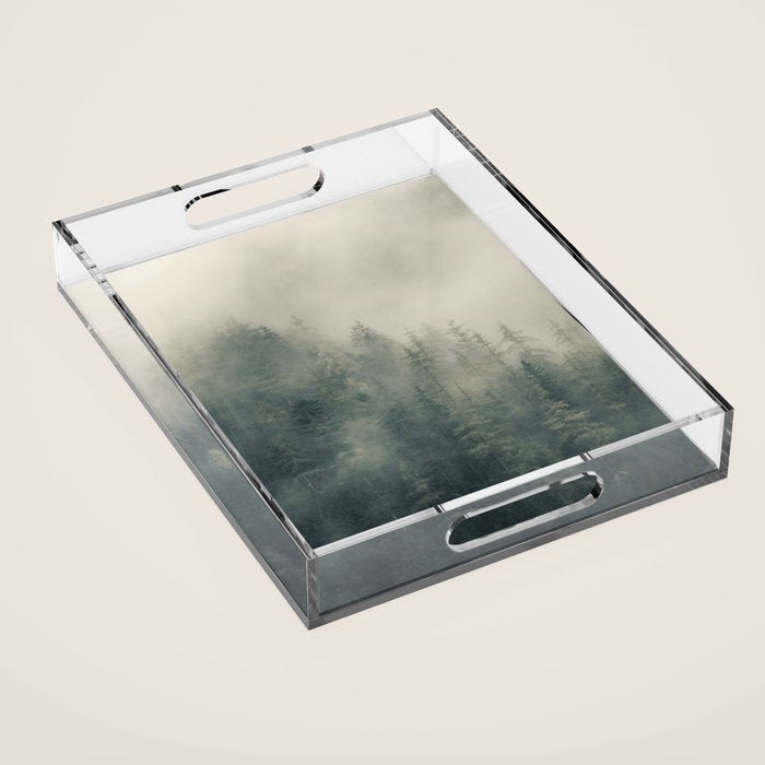 Misty Pine Forest 2 Acrylic Tray Gallery Image 1